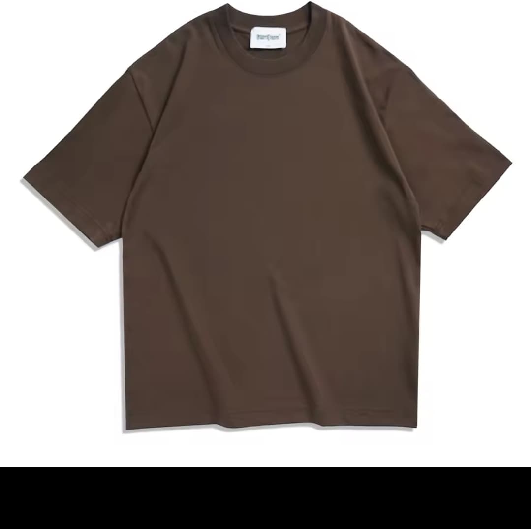"Limited Edition Brown Oversized T-Shirt – Ultra-Soft Cotton, Size M"