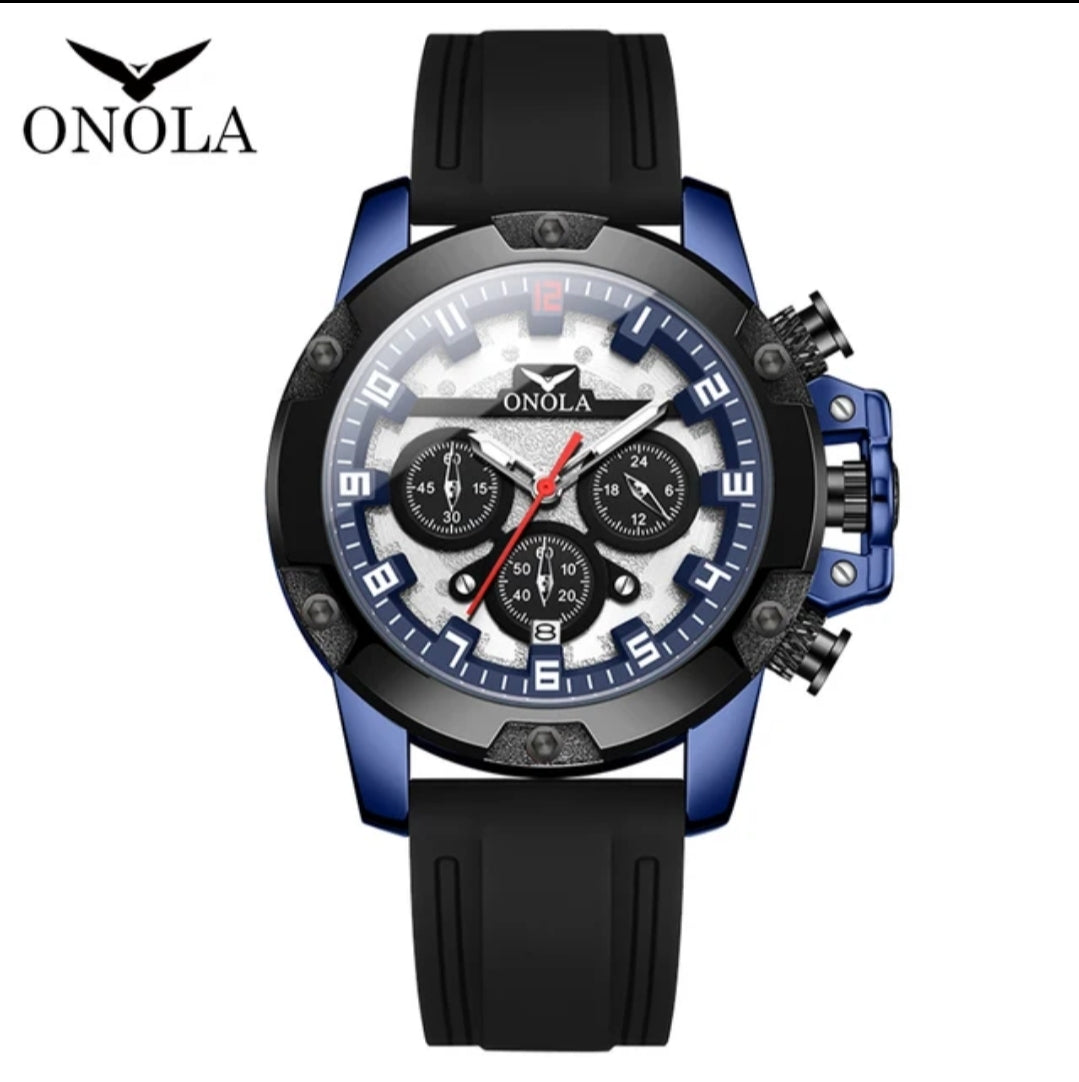 "ONOLA" Tactical Chronograph Watch Luxury, Waterproof