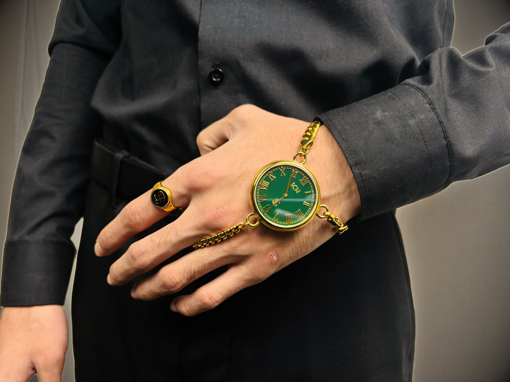 SCH Emerald Gold — Swiss Quartz Luxury Timepiece