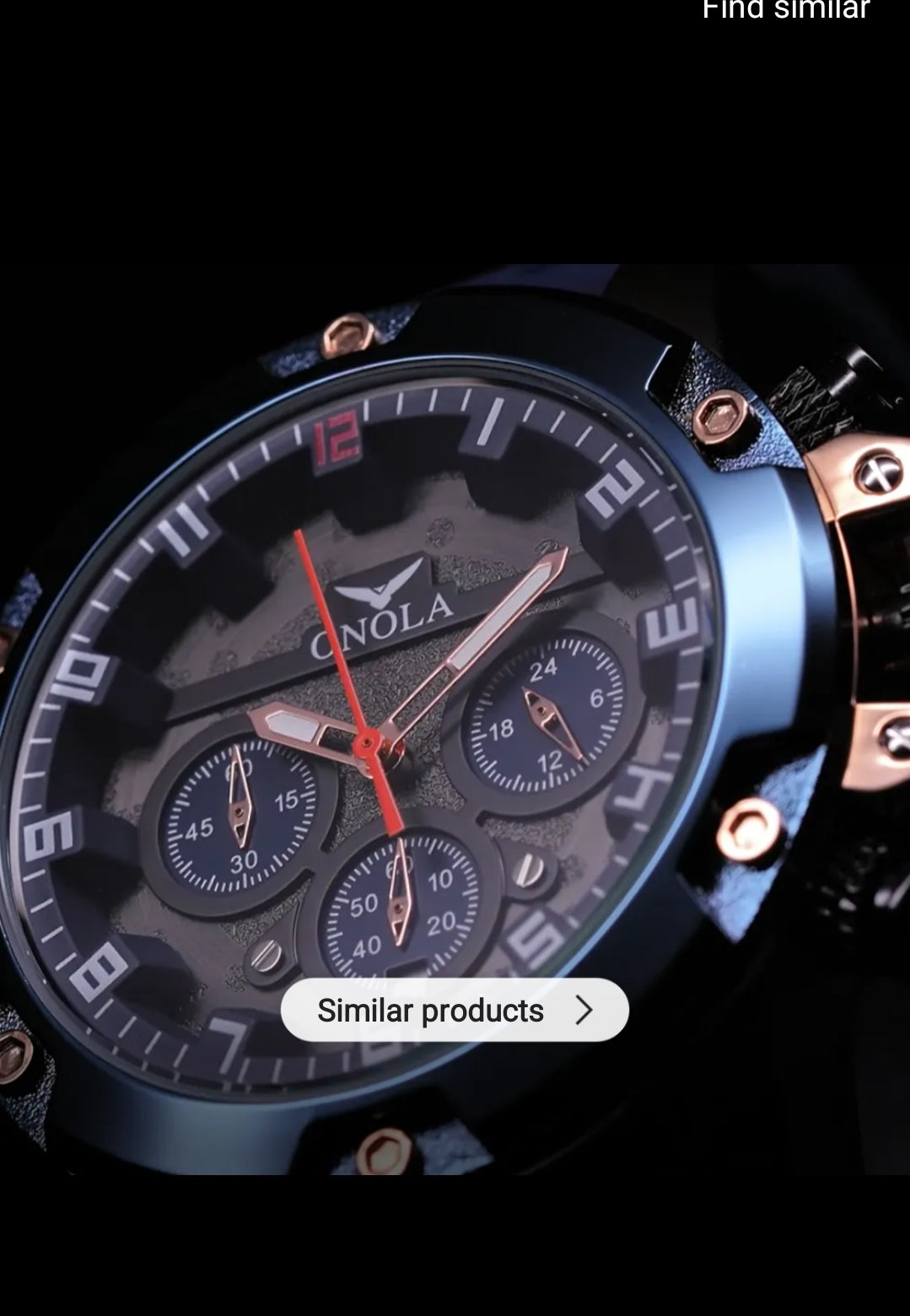 "ONOLA" Tactical Chronograph Watch Luxury, Waterproof